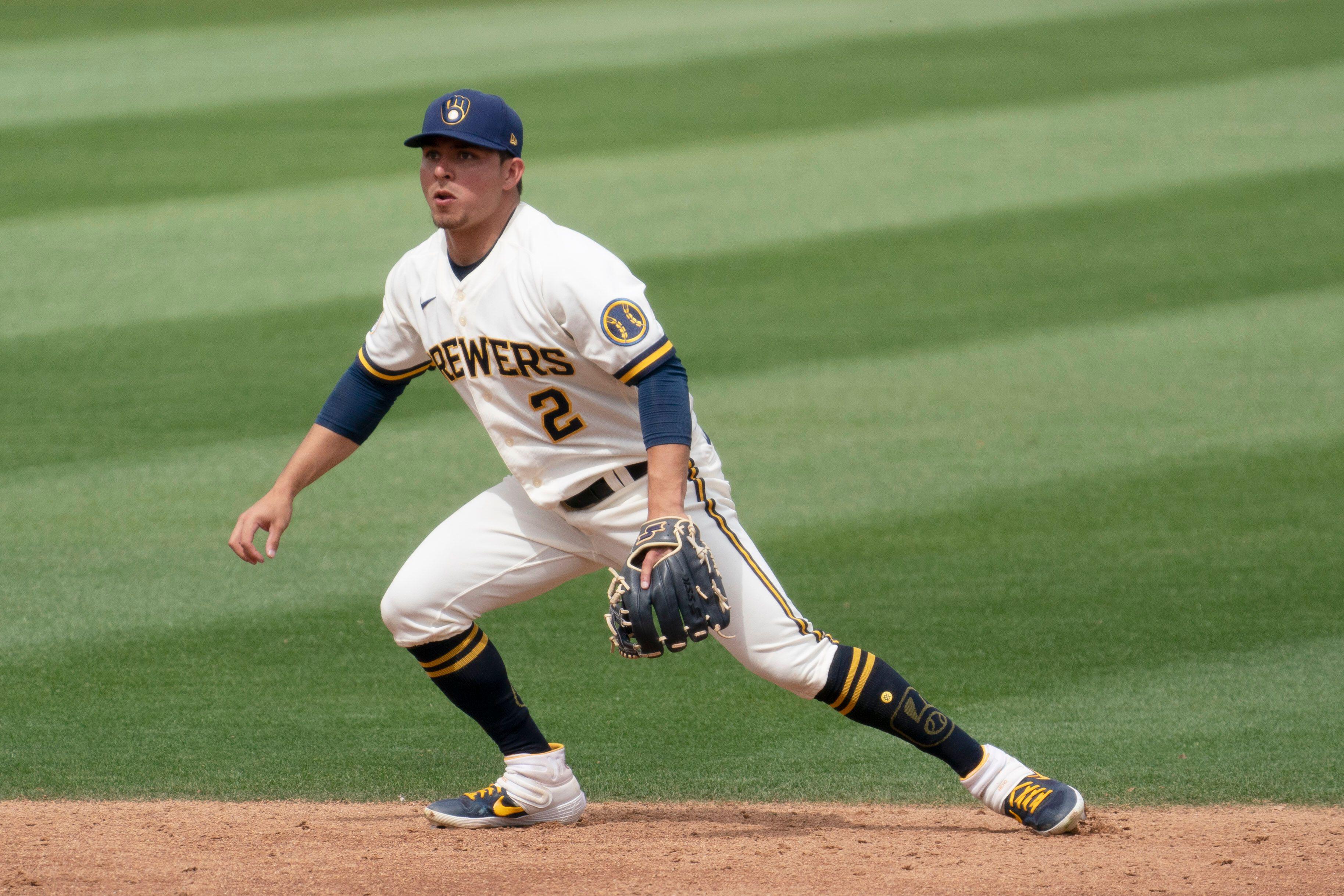 Legend infielder Bobby Dalbec came down after snagging a high