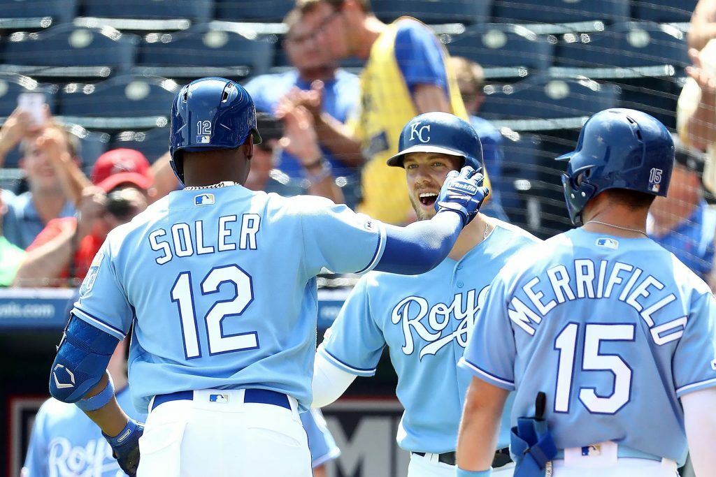 Jorge Soler and Hunter Dozier.