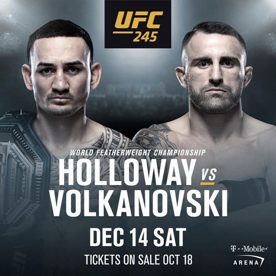 UFC 245 Holloway vs Volkanovski Preview - Overtime Heroics