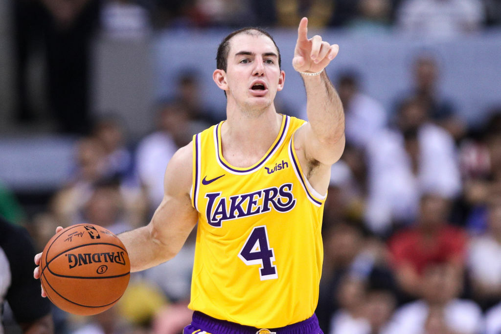 Lakers' guard Alex Caruso leading the offense