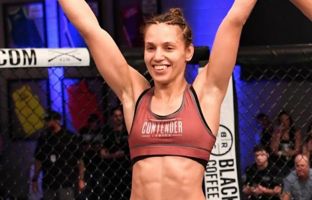 Antonina Shevchenko winning her UFC contract