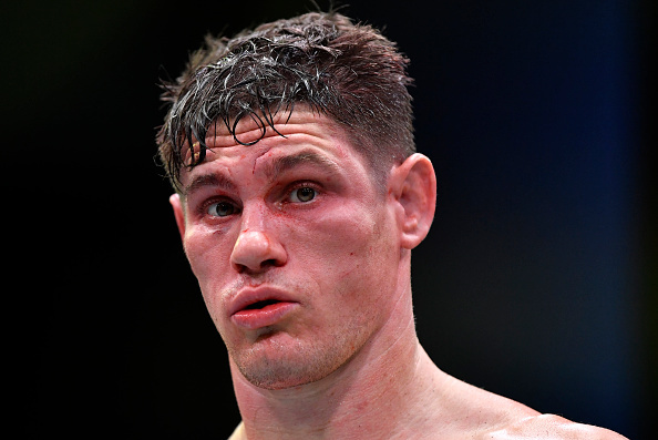 Charles Rosa reacting to his loss at UFC Vegas 19