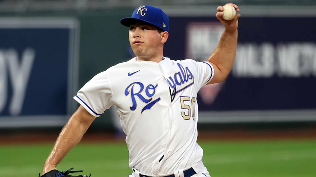 Kris Bubic pitching.