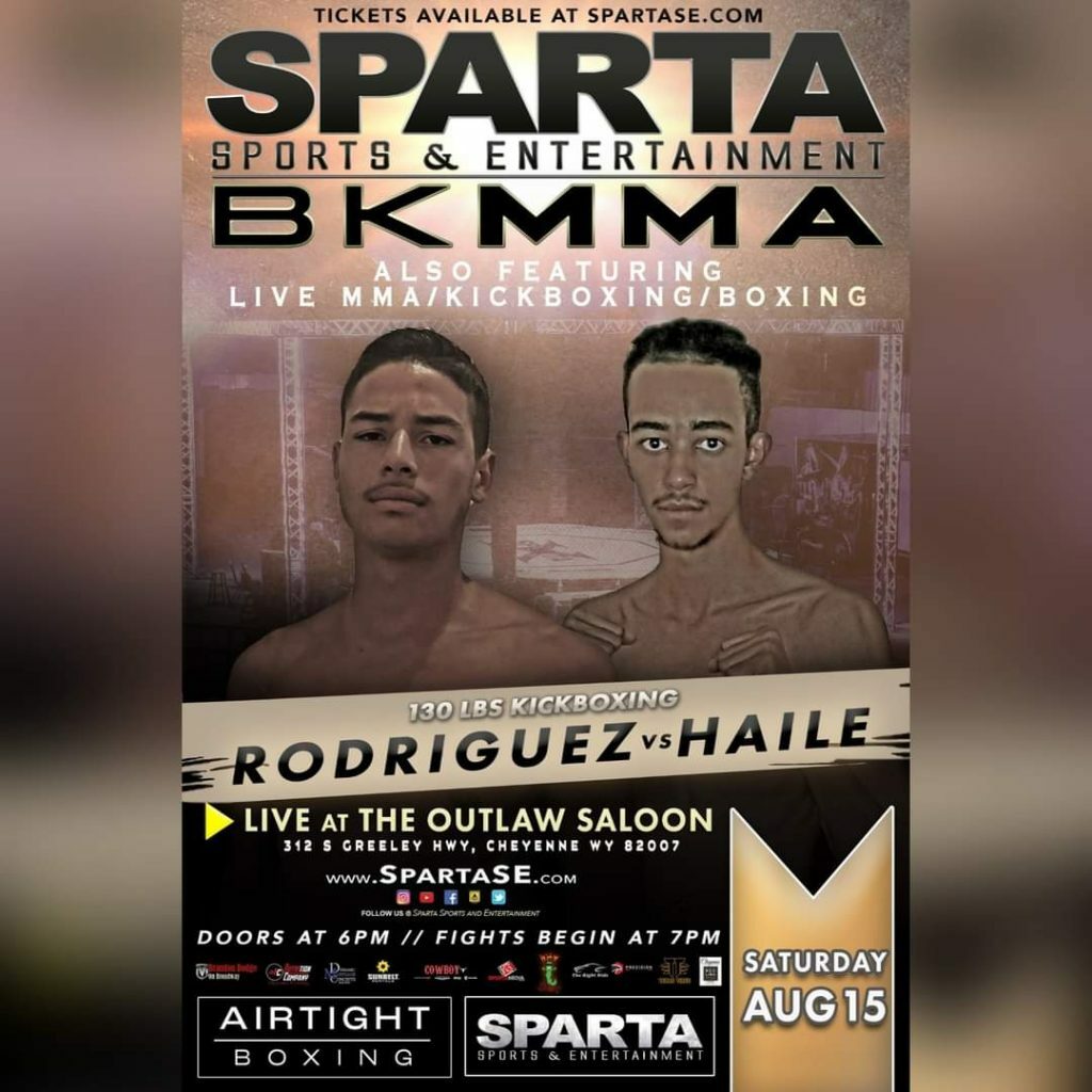 Elias Rodriguez vs Kaleb Haile fight poster. Courtesy of Sparta Sports and Entertainment.