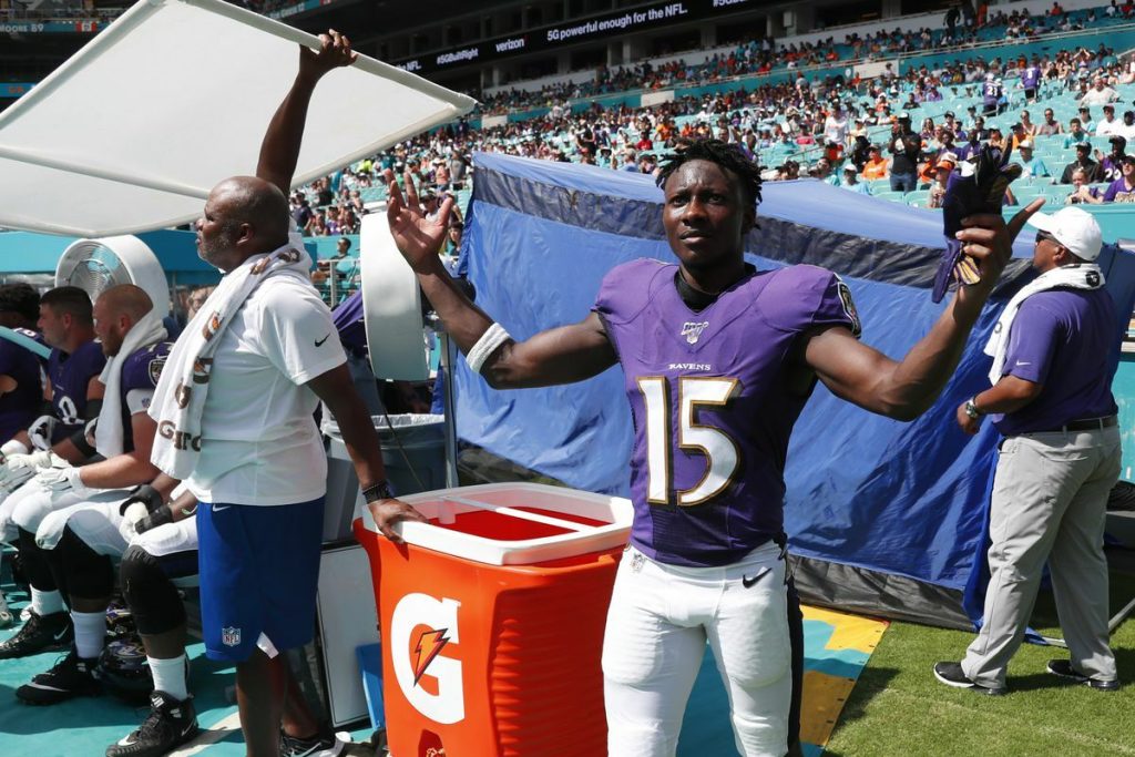 Hollywood Brown NFL Ravens receiver