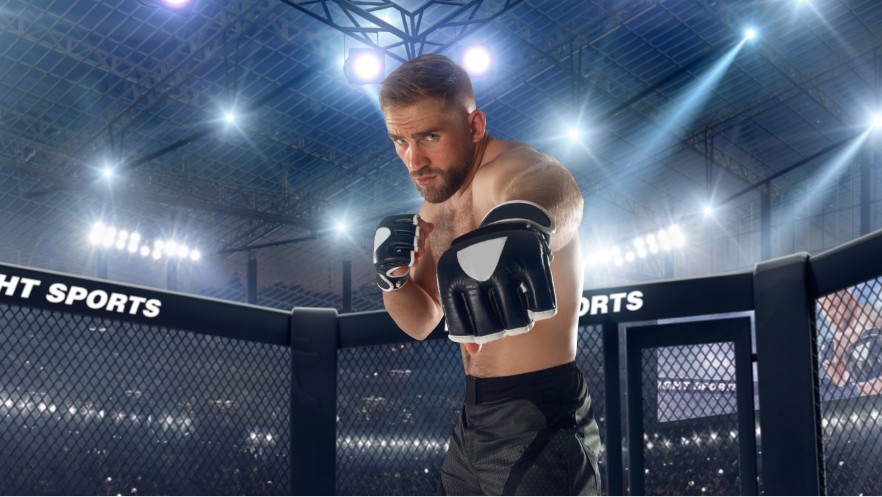 image shows a UFC fighter