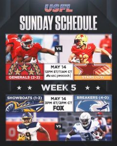 2022 USFL Schedule: Week 2 action kicks off Friday night