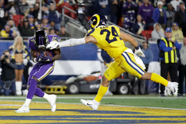 Ravens Marquise Brown, one of Lamar Jackson's five touchdowns.