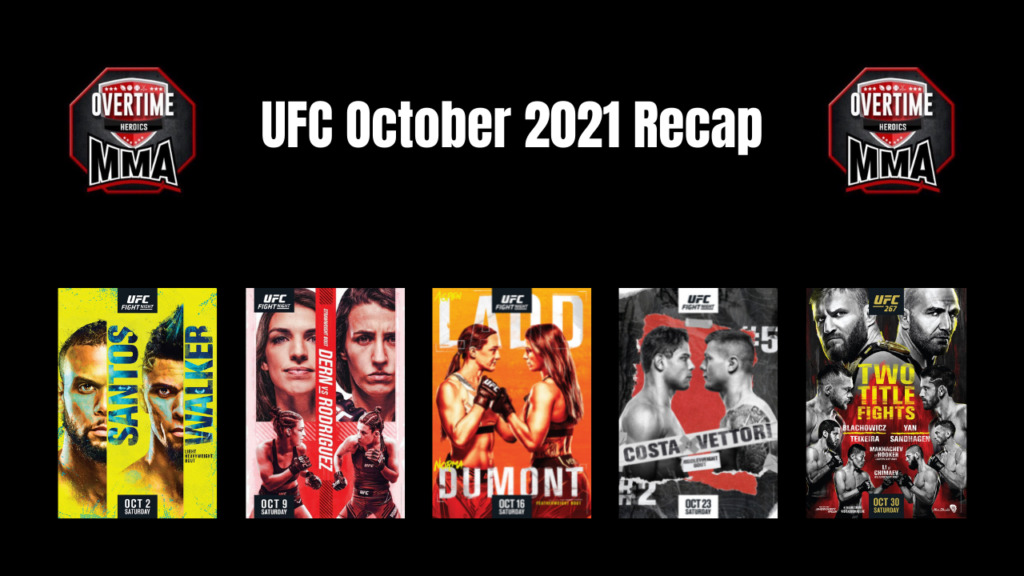 UFC October 2021 Recap Fight Stats