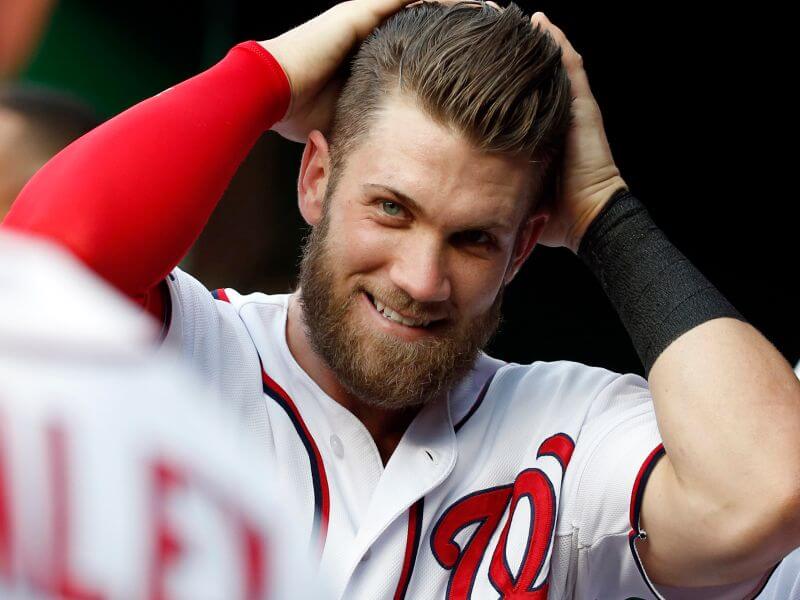 Bryce Harper's ejection featured some interesting hair