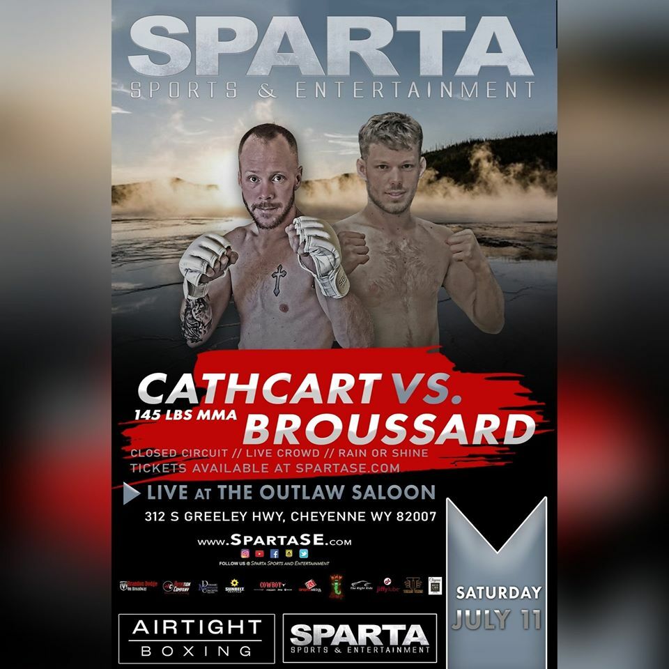 Cathcart vs Broussard fight poster courtesy of Sparta Sports & Entertainment.