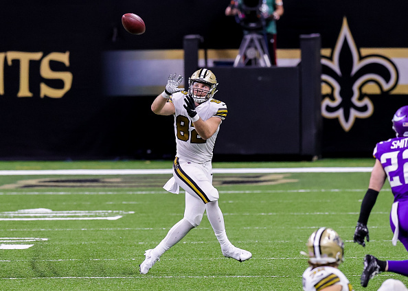 New Orleans Saints' Josiah Bronson in action during an NFL