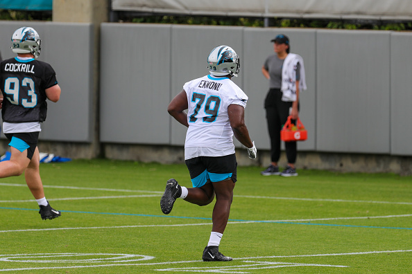 Offensive tackle Ikem Ekwonu of the Carolina Panthers is introduced News  Photo - Getty Images