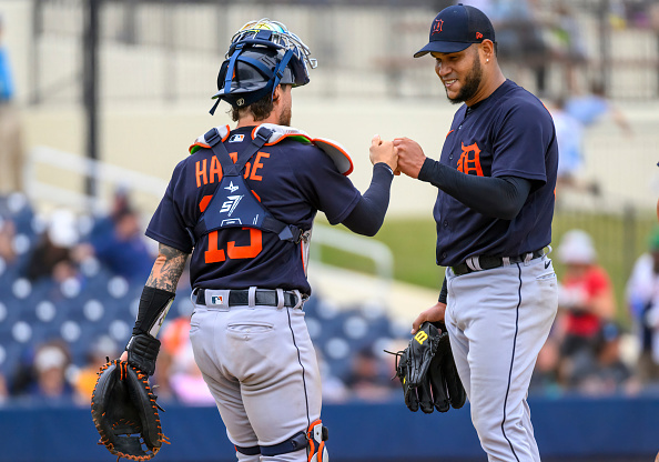 Spencer Turnbull faces hitters at Tigers Spring Training