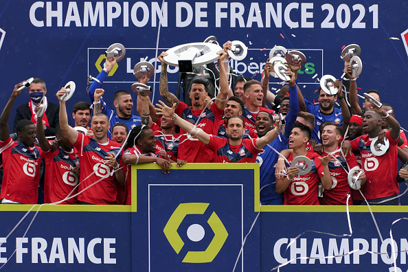 Jose Fonte celebrating winning Ligue 1 with Lille OSC. Him at Dias will be impenetrable at the back for Portugal.