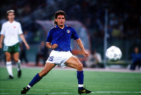 Italy forward Baggio 