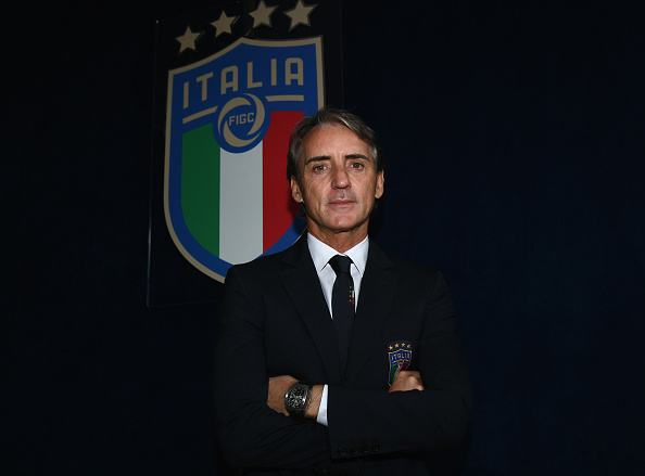 Roberto Mancini posing for photo in 2018. Northern Ireland are set to play Italy tonight.
