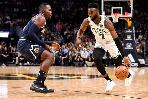 Jaylen Brown carries the Celtics into the eight spot of this week two NBA power rankings.