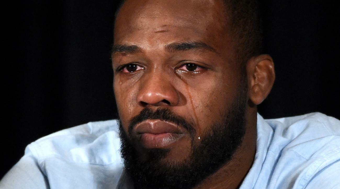 Jon Jones crying.