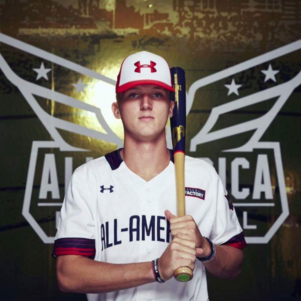 Robert Hassell at All-American baseball game. 