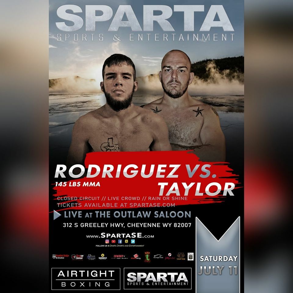 Rodriguez vs Taylor fight poster.