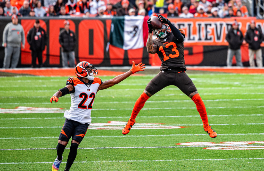 OBJ playing for Cleveland Browns 