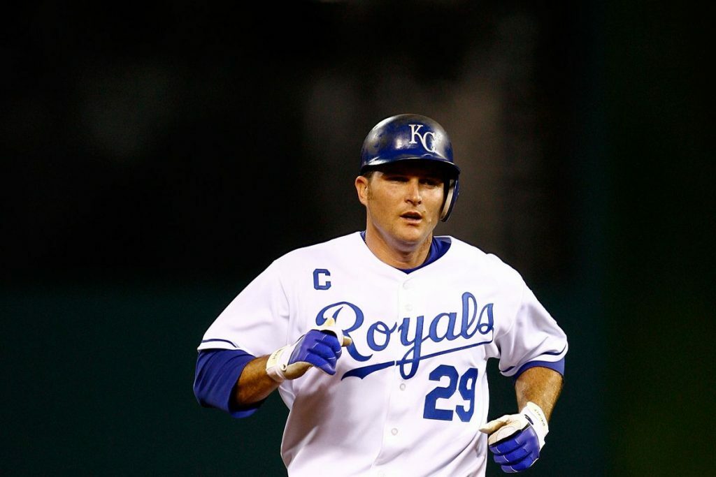 Mike Sweeney running the bases.