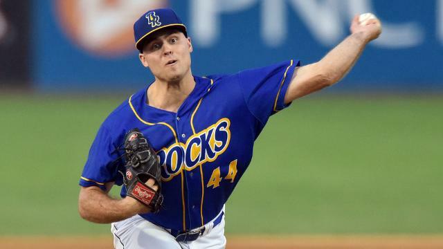 Tillo pitching in the minors