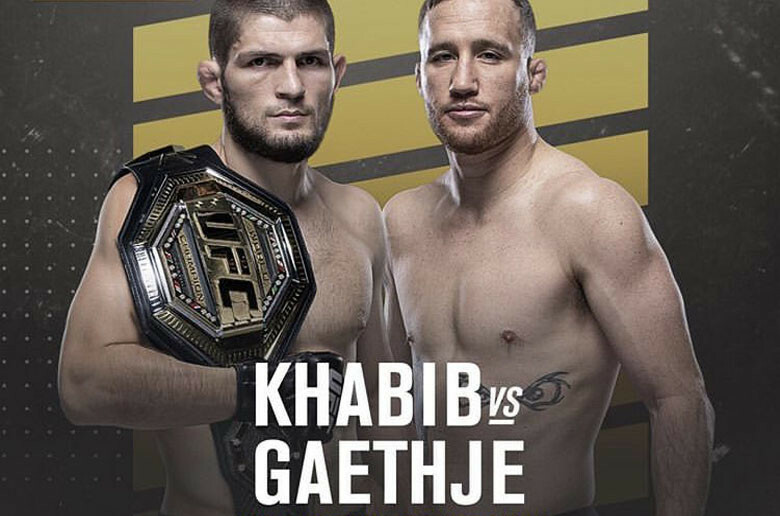 Gaethje vs Khabib poster