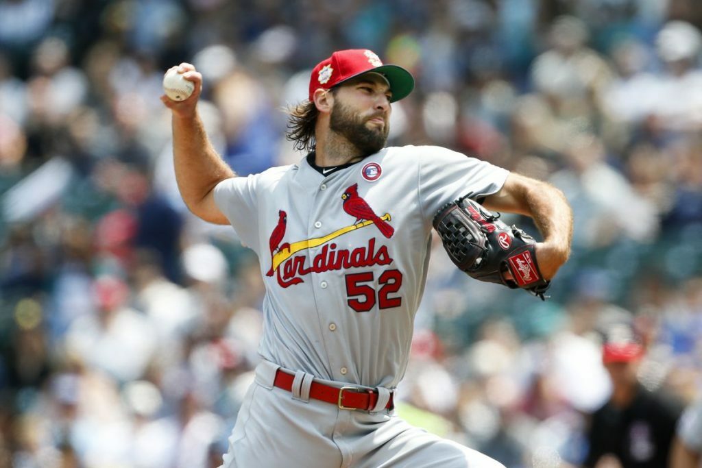 Michael Wacha pitching. 